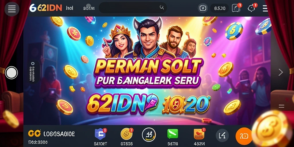 Tampilan menarik dari gameplay slot 62IDN yang penuh warna.