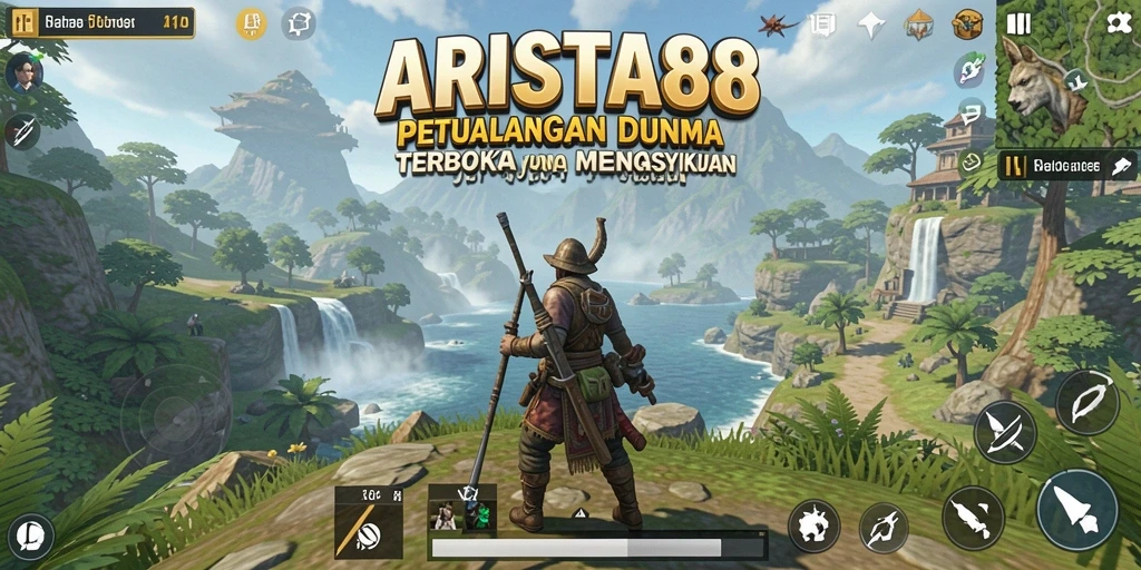 Screenshot ARISTA88 menampilkan petualangan seru dalam dunia terbuka.