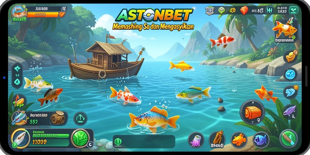 Tangkapan ikan yang megah dalam gameplay ASTONBET yang menarik.