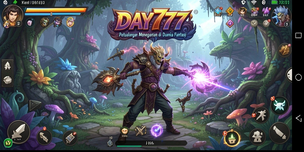 Gambaran aksi seru dalam gameplay <strong>DAY777</strong> yang penuh dengan petualangan.