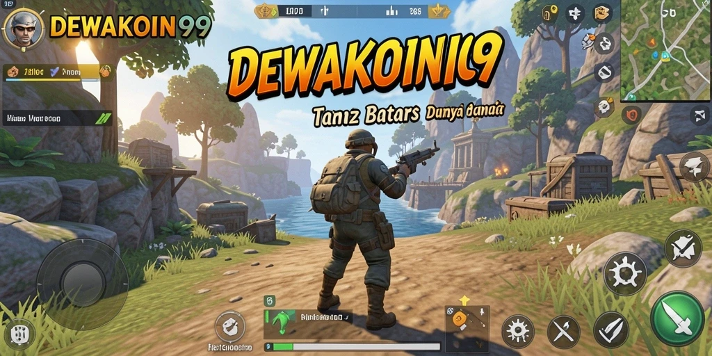 Tampilan gameplay DEWAKOIN99 dalam dunia terbuka yang menakjubkan.