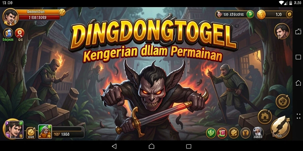 Tampilan gameplay DINGDONGTOGEL yang menakutkan dan mendebarkan.