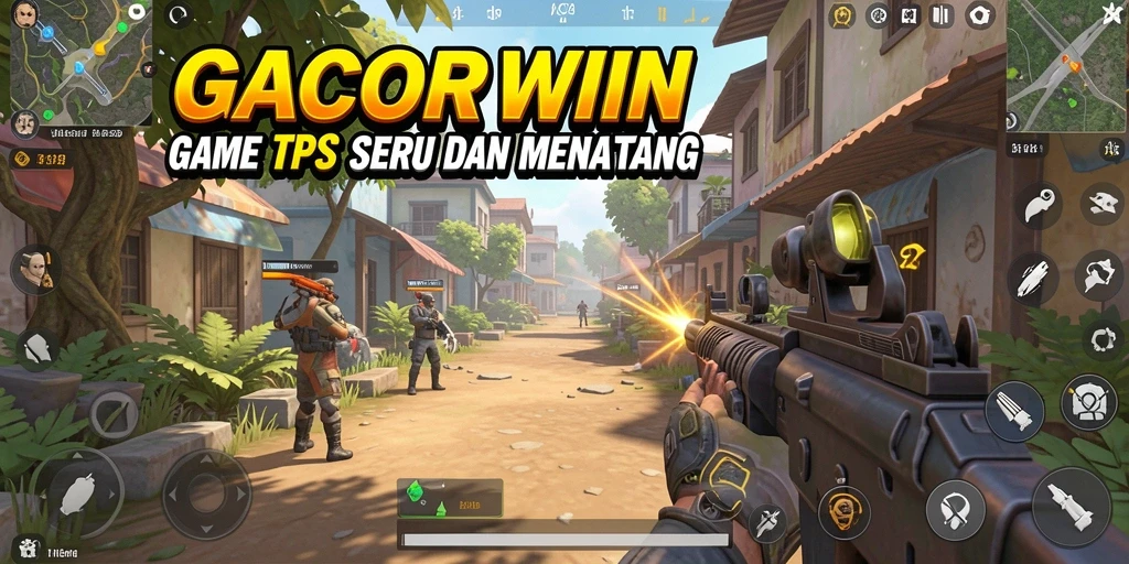 Screenshot utama GACORWIN menampilkan aksi pertempuran yang intens.