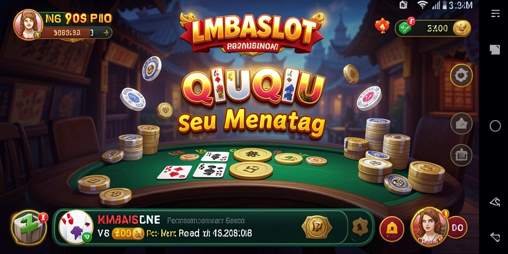 Screenshot menampilkan gameplay seru LMBASLOT dalam QiuQiu.