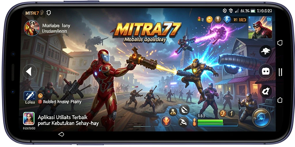 Screenshot utama MITRA77 menampilkan fitur-fitur utilitas yang intuitif dan berguna.