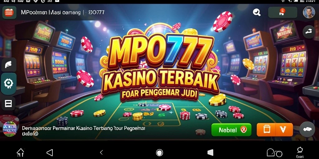 Screenshot gameplay MPO777 menunjukkan keseruan permainan Kasino yang mendebarkan.