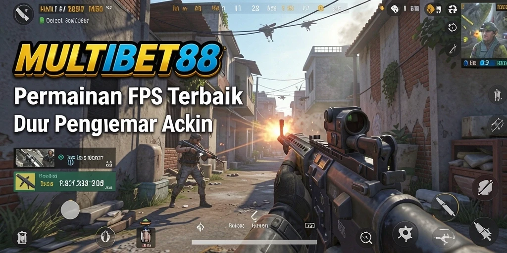 Screenshot gameplay MULTIBET88 yang menunjukkan aksi menegangkan dalam pertempuran FPS.