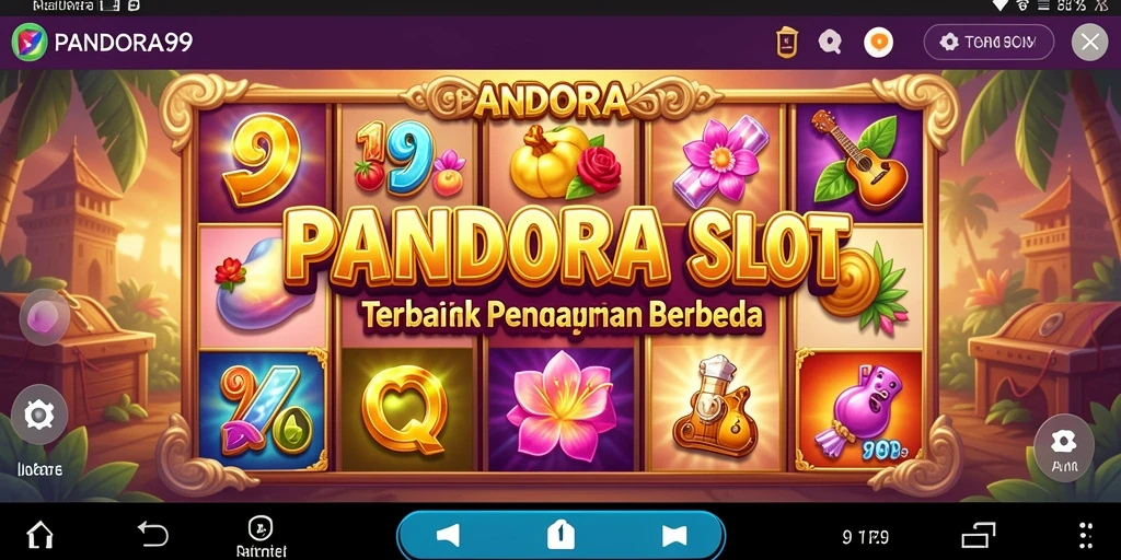 Screenshot utama PANDORA99 menampilkan gameplay Slot yang seru.