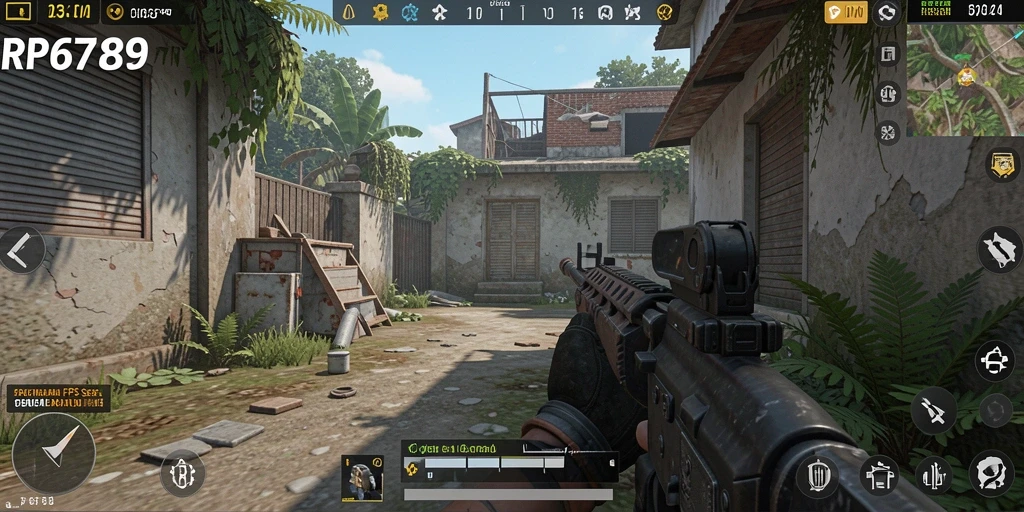Tangkapan layar gameplay seru dari RP6789 dengan aksi tembak-menembak intens.