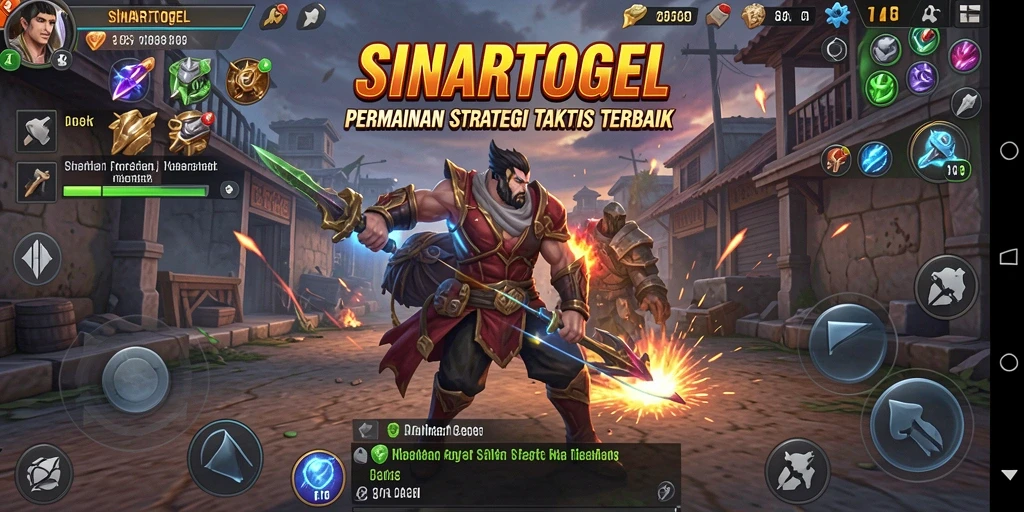 Tangkapan layar gameplay menunjukkan pertarungan strategis dan interaksi antar pemain.