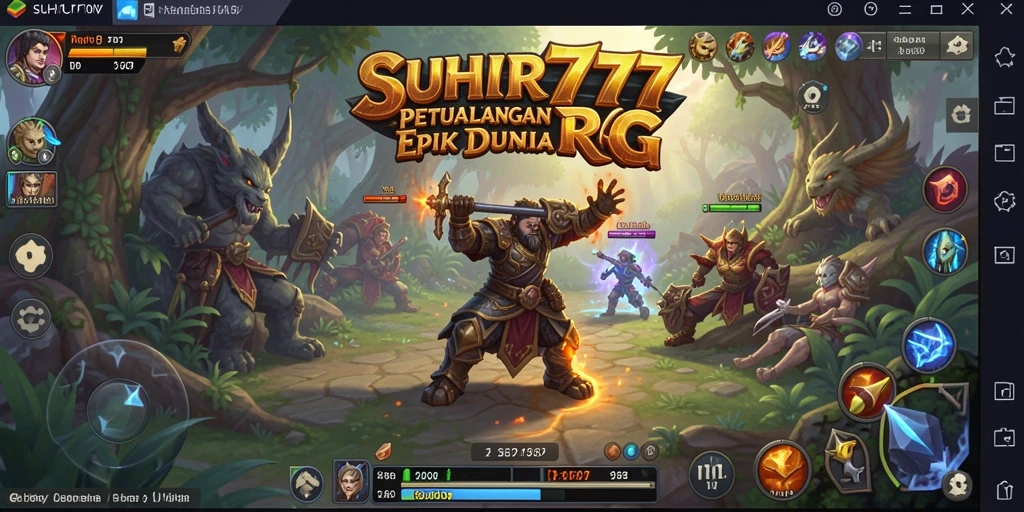 Screenshot utama SUHU777 menunjukkan aksi mendebarkan dalam game RPG.