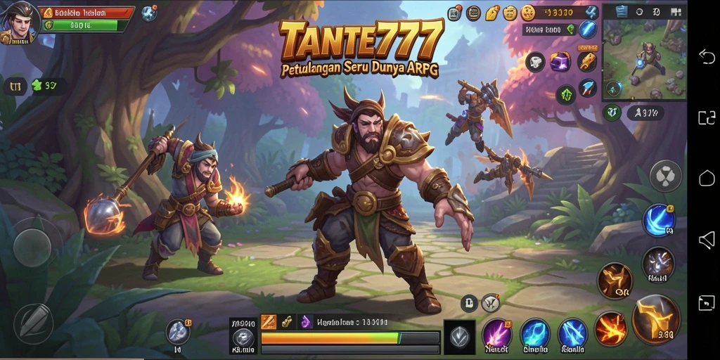 Tampilan gameplay dinamis dalam TANTE777 yang memukau.